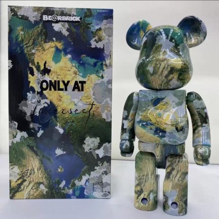 Bestselling Bearbrick 400% Abstract Oil Painting Figure 11inch Office Desk Ornament