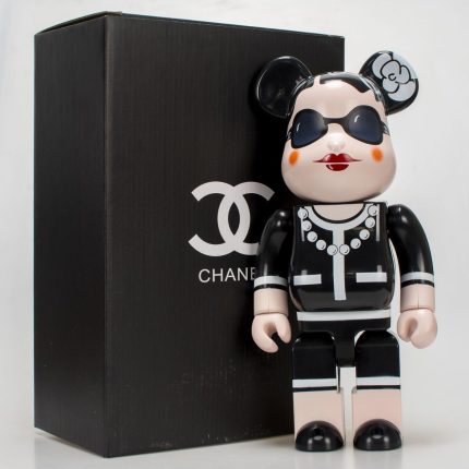 Bestselling Bearbrick 400% Chanel Fashion Lady Character Figure 11 Inch Collectible Desk Decoration for Office & Home Display