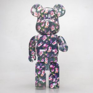 Bearbrick400暴力熊牡丹花BB积木熊样庭院入户玄关创意卧室摆件