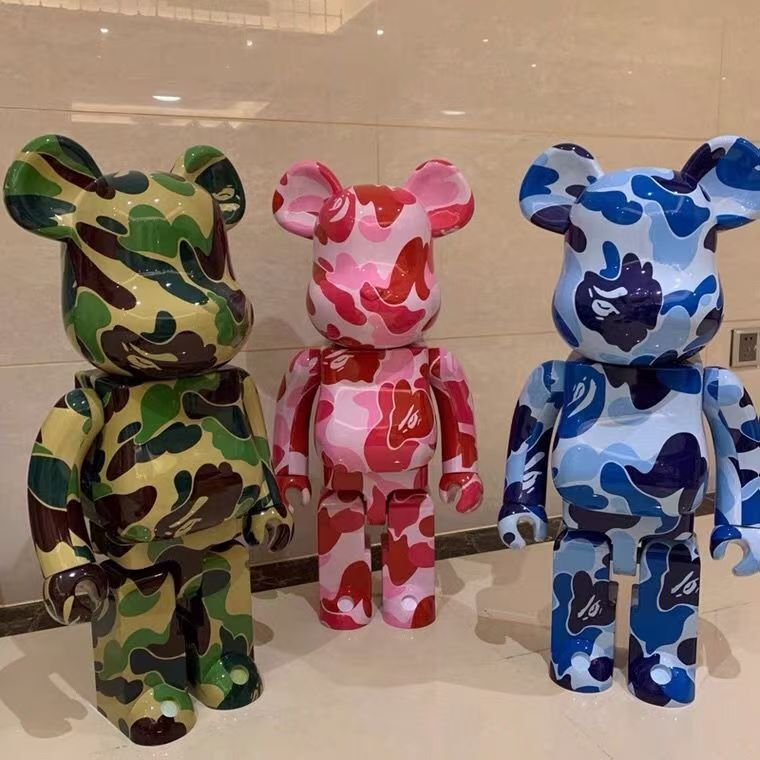 Bestselling Bearbrick1000 Camouflage Doll 27inch Figure Bedroom Ornament 2