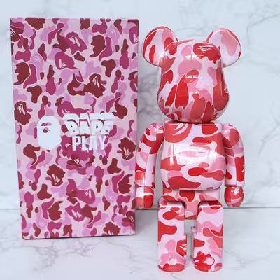 Bestselling Bearbrick 400% Camo Figure 11 Inches Living Room Desktop Ornament 3 Bearbrick detail 3