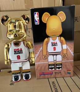 bearbrick400暴力熊乔丹球星9号积木熊公仔玩偶潮玩桌面摆件模型