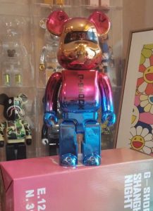 bearbrick暴力熊400卡西欧之夜手办摆件积木熊潮流装饰送礼物