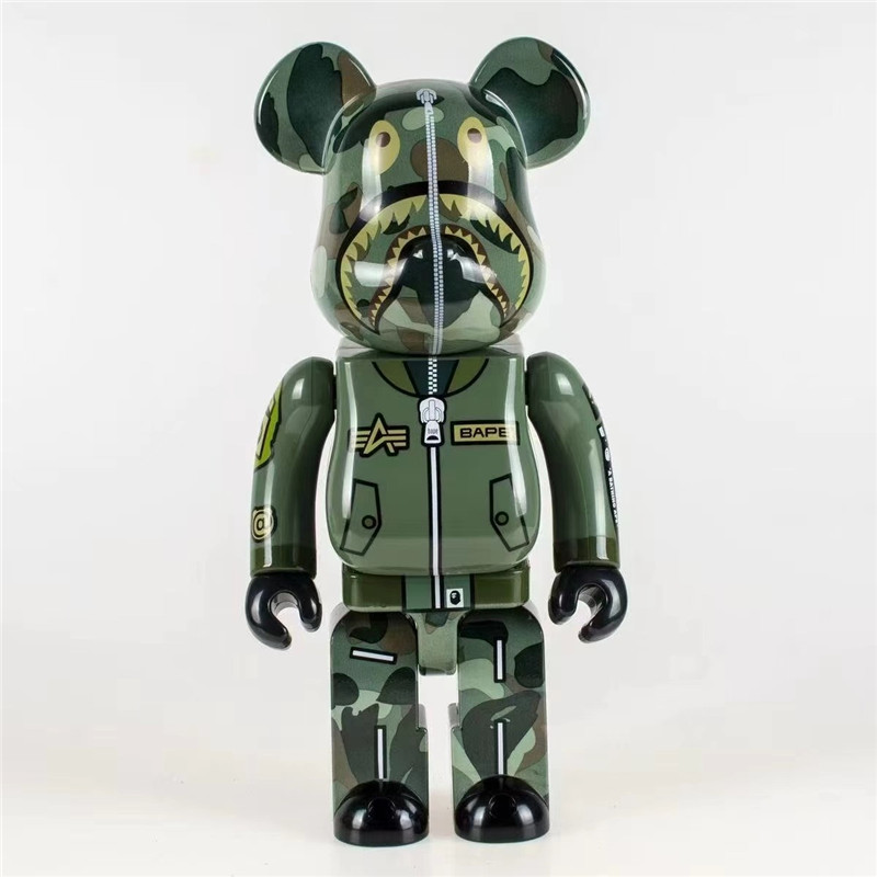 Bestselling Bearbrick 400% Shark Figure 11 Inches Living Room Desktop Ornament 2 Bearbrick detail 2