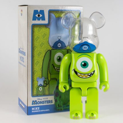 Bestselling Bearbrick 400% Mike Wazowski Monster Inc Figure 11 Inch Collectible Desk Decoration for Office & Home Display