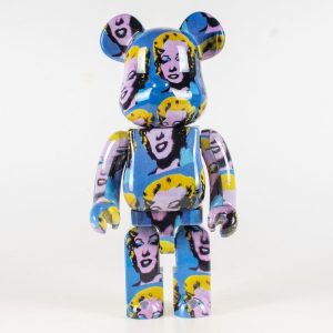 潮流Bearbrick400暴力熊保罗·高更积木熊创意卧室高级儿童房摆件