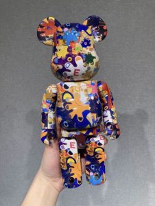积木熊木梨宪武 京都会场400咔咔响钢印abs28厘米最高版本玩具熊潮玩客厅摆件
