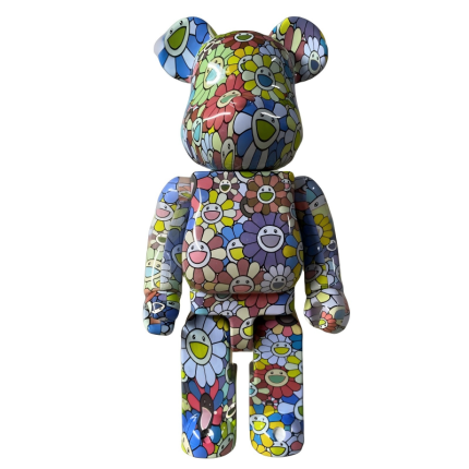 Bestselling Bearbrick 400% Sunflower Figure 11inch Office Desk Ornament