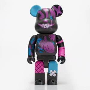 金克丝Bearbrick400LOL积木熊暴力熊思聪同款涂鸦手办定制版摆件