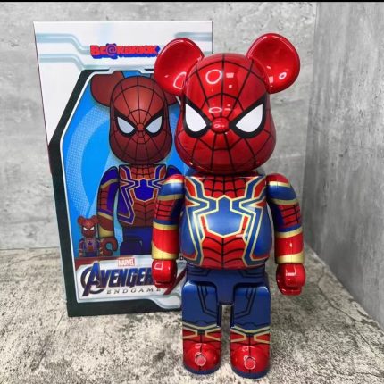 Bestselling Bearbrick 400% Red Blue Spider-Man Figure 11 Inch Collectible Desk Decoration for Office & Home Display