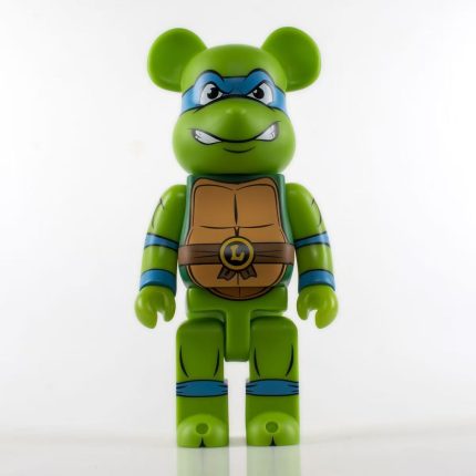 Bestselling Bearbrick 400% Teenage Mutant Ninja Turtles Leonardo Figure 11 Inch Collectible Desk Decoration for Office & Home Display