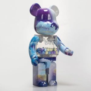 Bearbrick400彩蛋暴力熊星云大理石千秋BE@RBRICK玩偶摆件