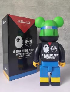 Bearbrick400暴力熊Bape Brantley玩偶桌面摆件