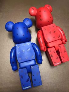 Bearbrick400暴力熊芝麻街Cookie Monster Elmo玩偶桌面摆件