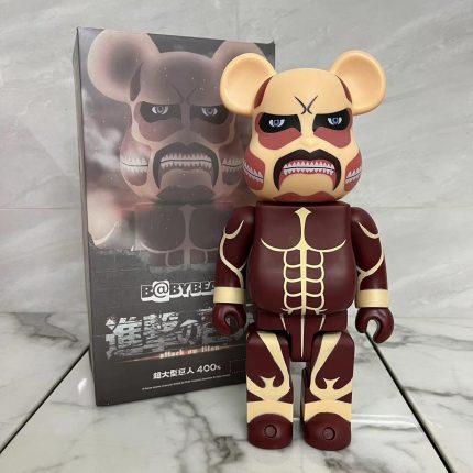 Bestselling Bearbrick 400% Attack on Titan Colossal Titan Figure 11 Inch Collectible Desk Decoration for Office & Home Display