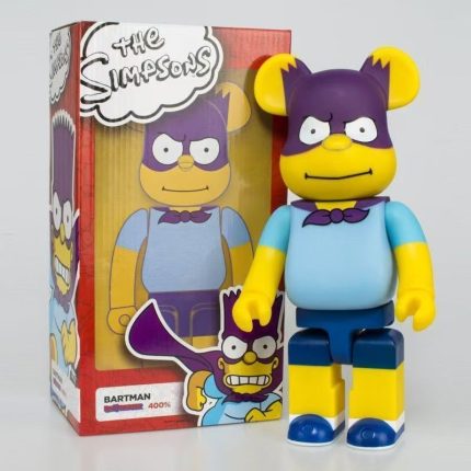 Hot Selling Bearbrick 400% The Simpsons Bartman Violent Bear Figure 11 Inch Office Desktop Ornament