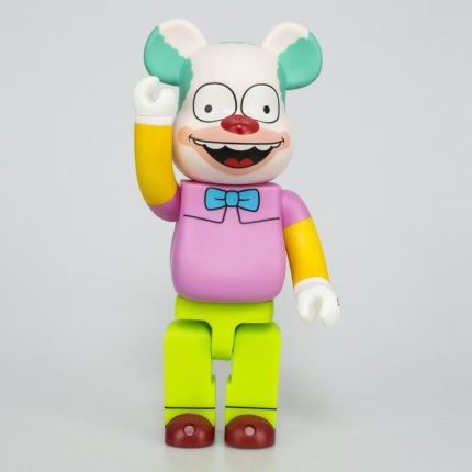 Bestselling Bearbrick 400% Multicolor Krusty The Clown Figure 11 Inch Collectible Desk Decoration for Office & Home Display