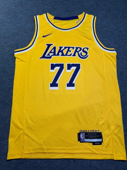 Hot Selling Luka Doncic Los Angeles Lakers #77 Autographed Jersey Beckett BAS Certified Verifiable on Official Website