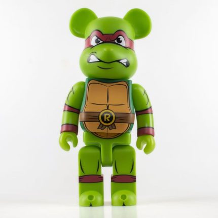 Bestselling Bearbrick 400% Teenage Mutant Ninja Turtles Raphael Figure 11 Inch Collectible Desk Decoration for Office & Home Display